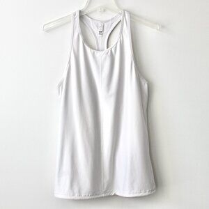 Under Armour White Breathable Racerback Tank Top Adjustable Toggle Extra Small